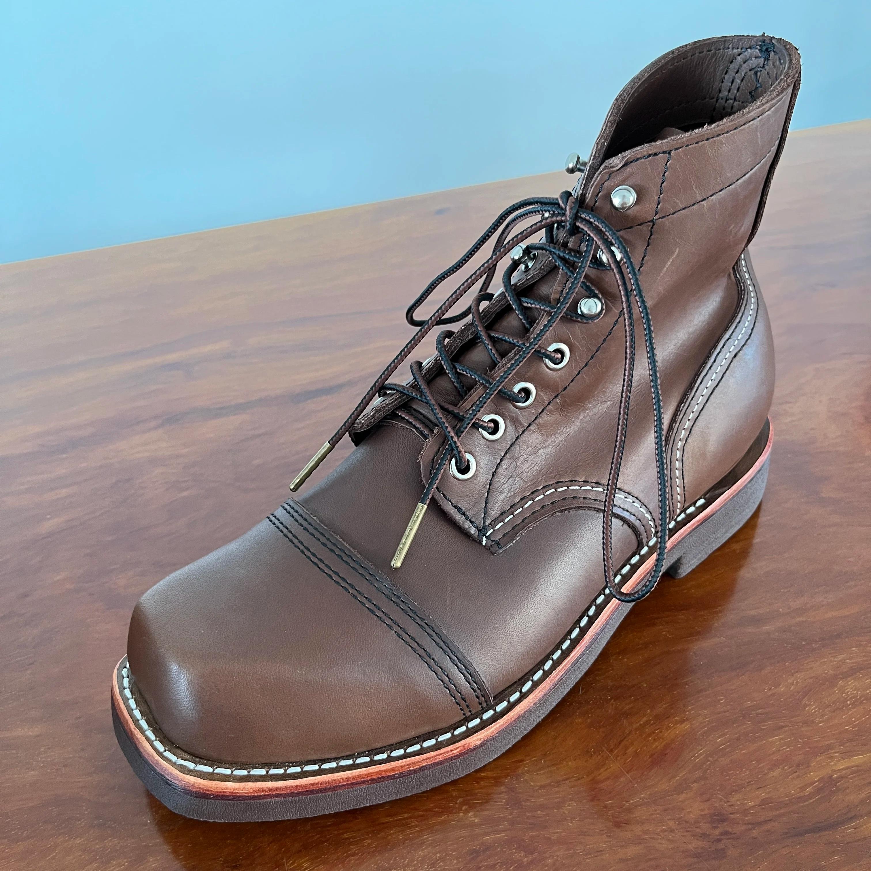 RockCanRoll-Bottes cousues Goodyear faites à la main en cuir de vache italien véritable, super quali