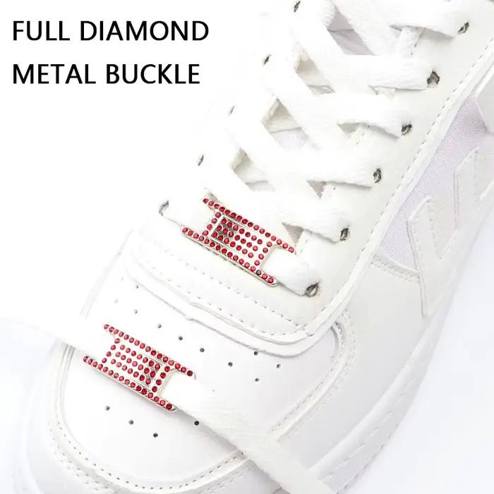 Coloré strass boucle lacets AF1 chaussure décoration bijoux baskets chaussures breloques bricolage l