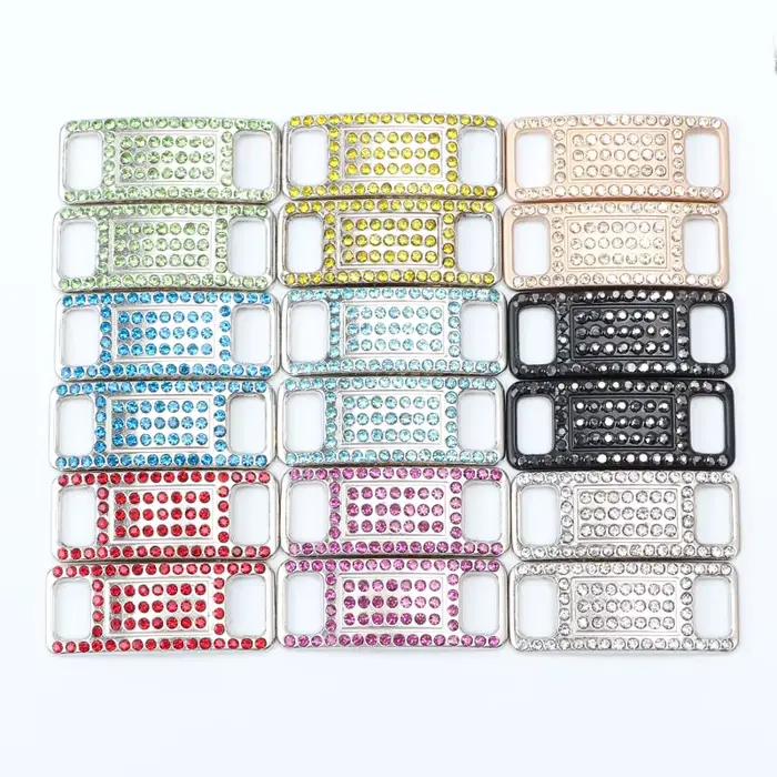 Coloré strass boucle lacets AF1 chaussure décoration bijoux baskets chaussures breloques bricolage l