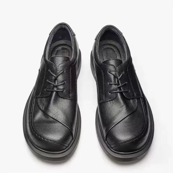 LIHUAMAO – chaussures Derby en cuir véritable pour hommes, chaussures décontractées pour la marche e
