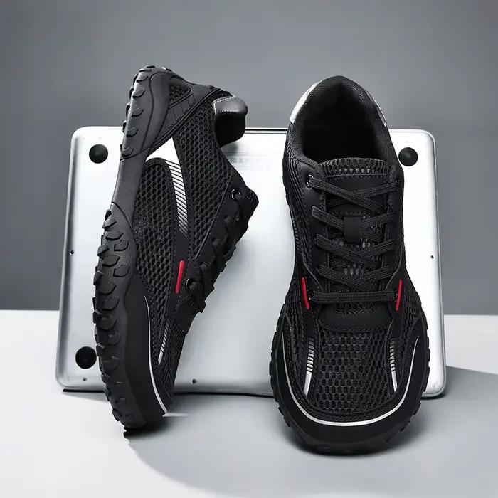 Nouvelles chaussures minimalistes respirantes pour hommes et femmes, à bout large, style trail, légè