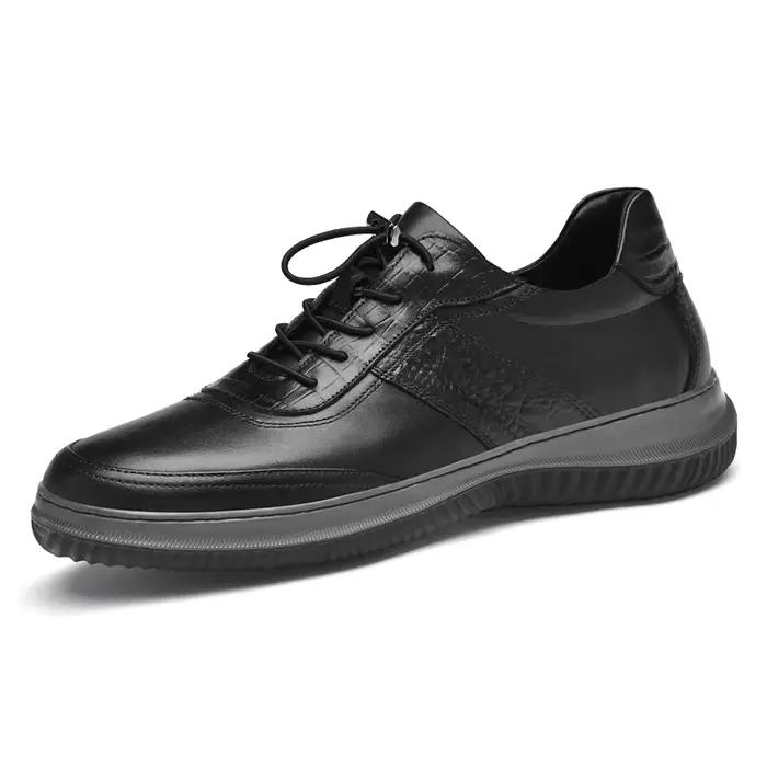 Chaussure décontractée légère pour homme, chaussure de skate en cuir véritable classique, chaussures