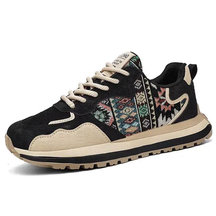 Chaussures décontractées pour hommes de grande taille, plateforme tendance, confortables, respirante