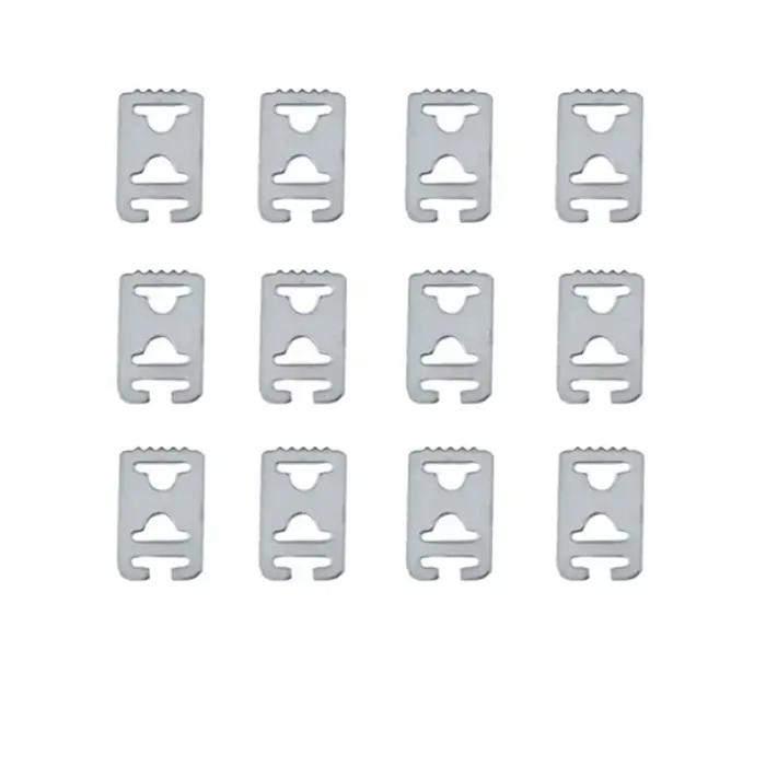 Lacets de chaussures paresseux en métal, 12 pièces, boucle pratique, sans lacets, pas besoin de crav