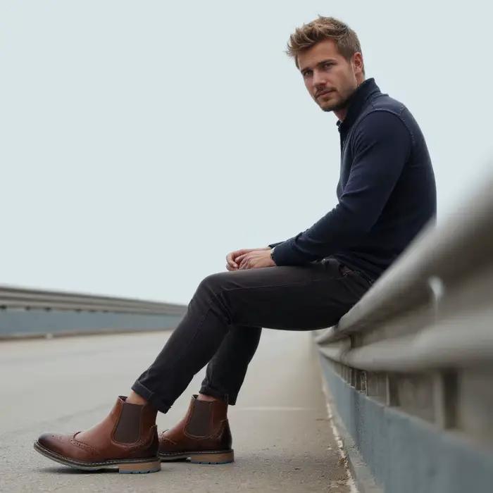 Bottes Chelsea pour hommes 2026, bottes en cuir confortables, tendance et de marque