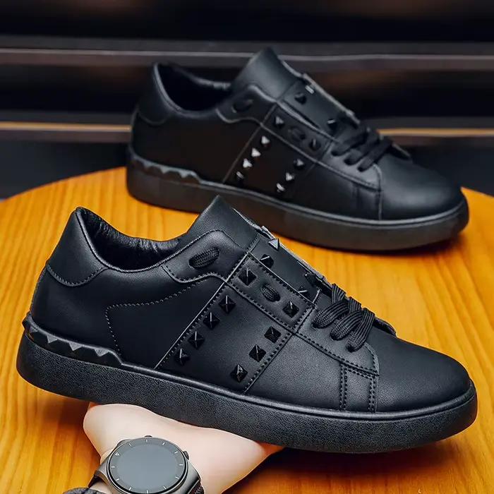 Nouvelles chaussures blanches pour hommes printemps-automne, chaussures plates tendance pour jeunes,