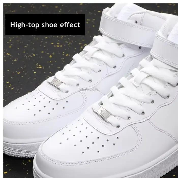 AF1 boucle lacets combinaison blanc lacets plats et décoration de chaussures costume Sneaker lacet A