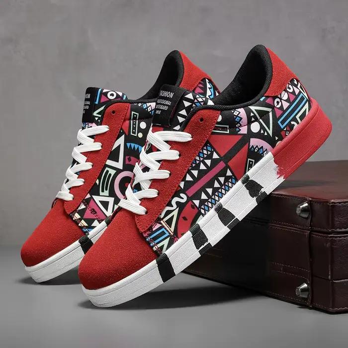Nouvelles Chaussures de Skateboard Tendance pour Hommes – Baskets Décontractées Antidérapantes en To