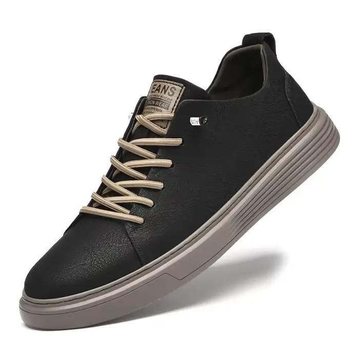 Chaussures de dehors en Cuir group pour Homme, Baskets d'Extérieur de Marque de Luxe, Tennis Mascul3