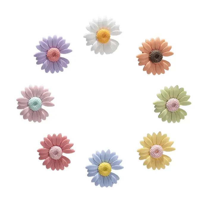 Nouvelles fleurs marguerite lacets boucle tendance lacets créatifs pinces à chaussures breloques fil