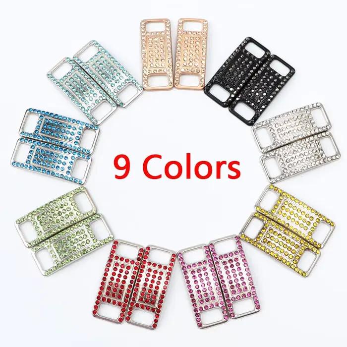 Coloré strass boucle lacets AF1 chaussure décoration bijoux baskets chaussures breloques bricolage l