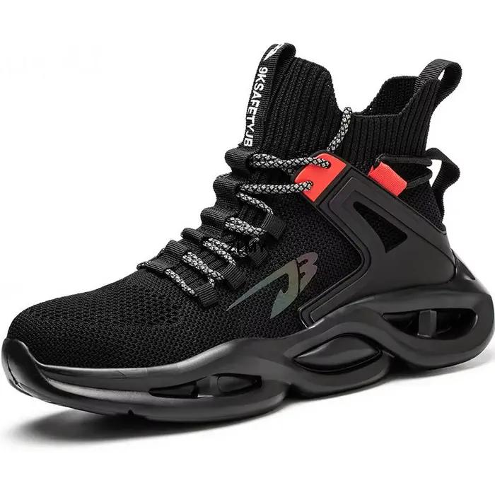 Chaussures de sécurité légères pour hommes, bottes de sécurité de travail respirantes avec bout en a
