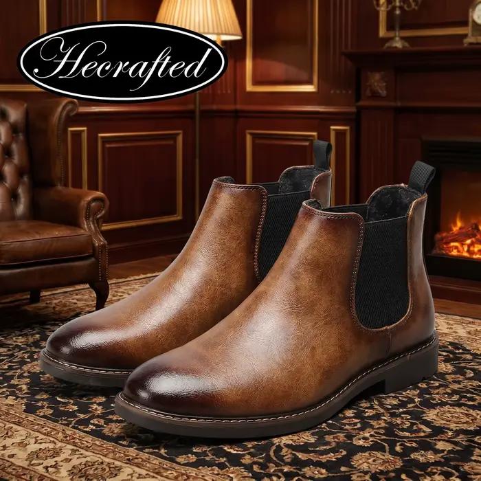 Bottes Chelsea pour hommes, marque rétro, 2026, décontractées, confortables, tendance