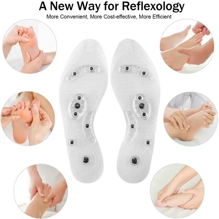 Semelles magnétiques pour chaussures Massage des pieds Semelle intérieure Coussinets de chaussures d