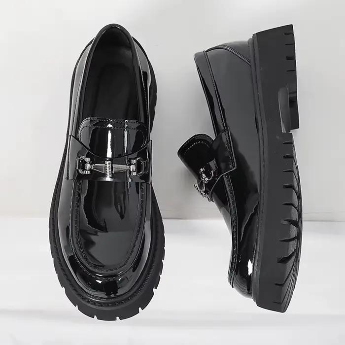 Mocassins en métal de style britannique pour hommes, chaussures de mariage à l'offre elles optiques,