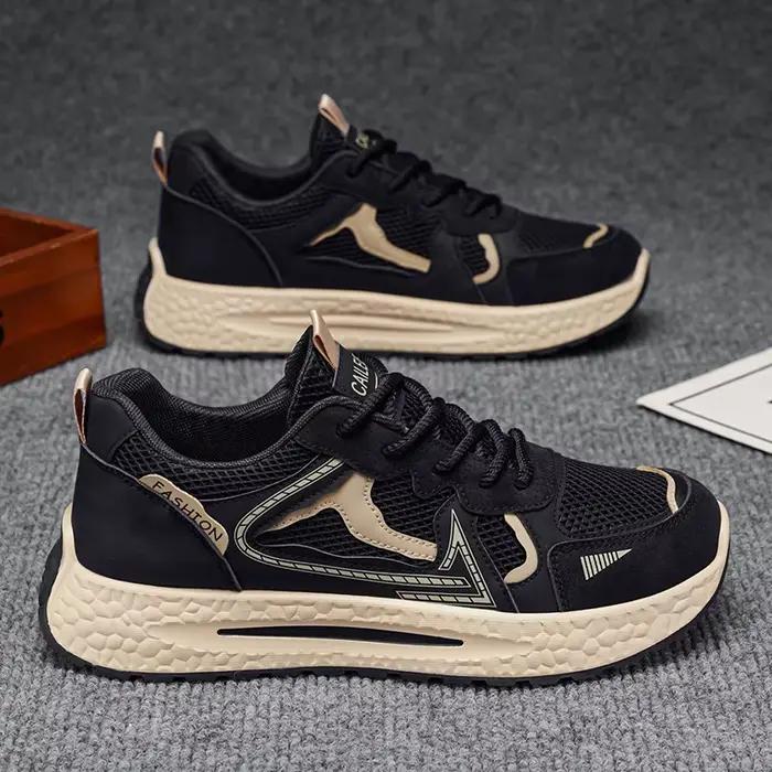 Chaussures de sport pour hommes, tendance, en maille respirante, semelle souple, rebondissantes, pol