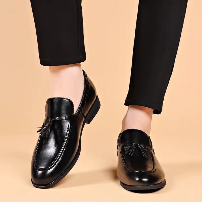 Nouvelles Chaussures en Cuir Grande Taille pour Hommes 2026 – Habillées, Décontractées, de Mariage,