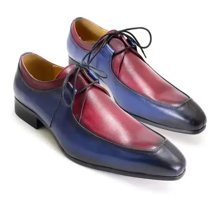 Chaussures Oxford Vintage en Cuir de Vache group pour Homme, Design Derby, Formelles, à Lacets, pour