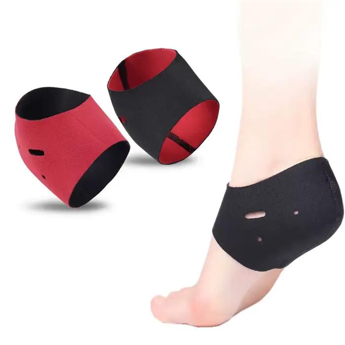 2 pièces talon protecteur chaud semelle orthèse fasciite plantaire thérapie enveloppement talon pied