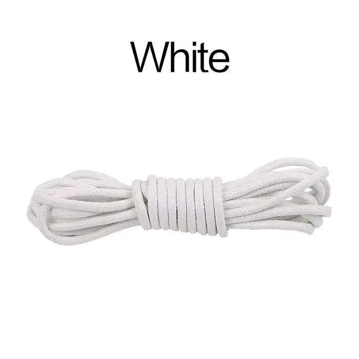 70/90/120/150/160CM lacets de chaussures ronds en coton ciré chaussures en cuir dentelle lacets impe