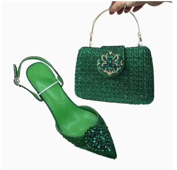 LNATISNOVA Ensemble assorti chaussures et sacs italiens 2026 – Sandales et sac de mariage bleu ciel