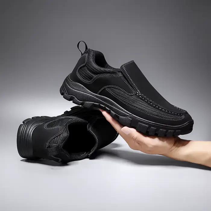 Chaussures décontractées en cuir faites à la main hommes baskets en plein air hommes chaussures resp
