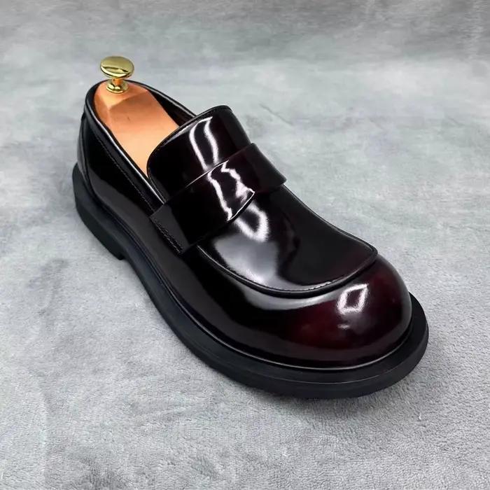 Chaussures en cuir véritable pour hommes, Style britannique, tendance, nouvelle mode, respirantes, à