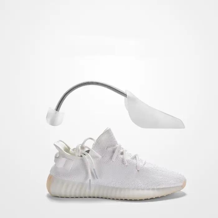 Ménage 1 paires d'arbres à chaussures en plastique pratiques longueur réglable arbres à chaussures c
