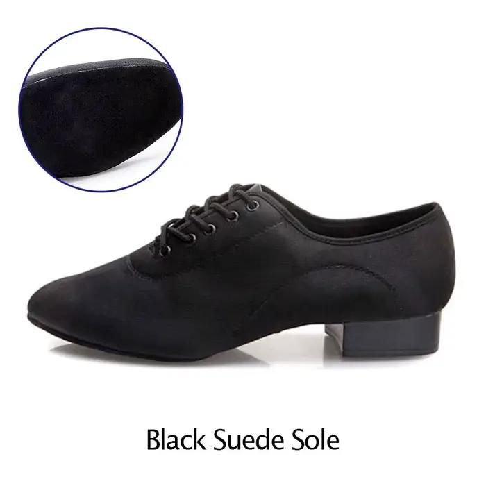 Chaussures de danse Salsa pour hommes, chaussures de danse latine, semelle souple en tissu, chaussur