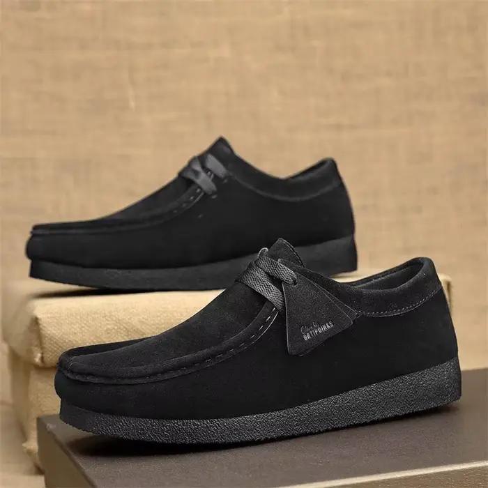 Nouvelle Arrivée Chaussures Décontractées Vintage pour Hommes, Baskets de Luxe en Daim à Enfiler, Ch