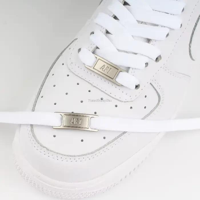 1 ensemble AF1 boucle + lacets Sneaker chaussures lacets chaussures accessoires Original AF1 blanc n