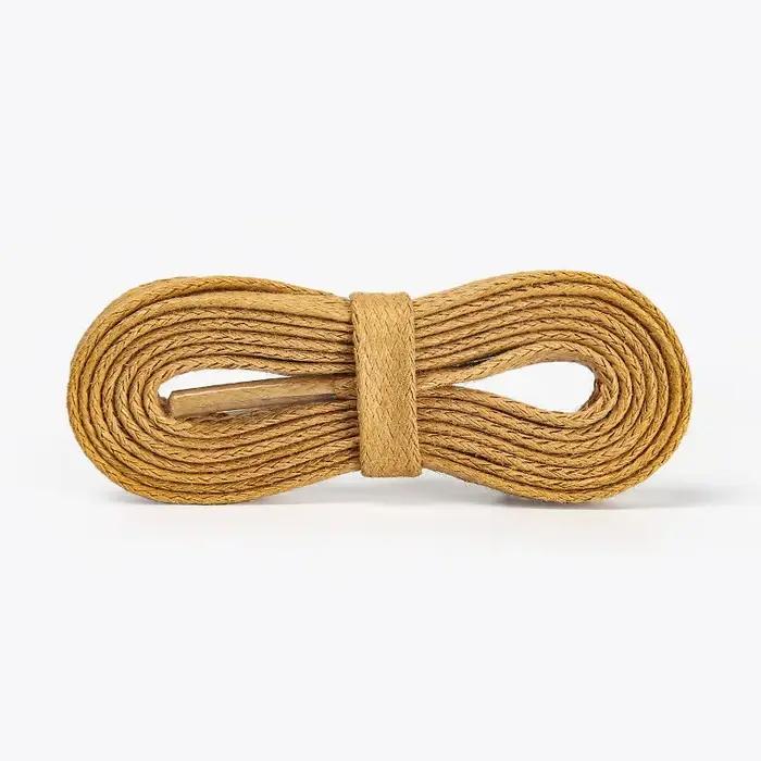 2022 nouveau plat ciré coton lacets de chaussures unisexe bottes baskets décontractées lacet cuir la