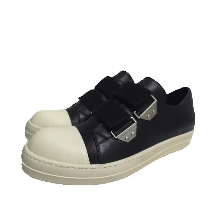 Chaussures basses pour hommes, baskets à plateforme en cuir pour hommes, chaussures décontractées de