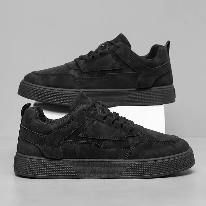Chaussures de skateboard pour hommes nouvelles chaussures pour hommes en cuir mode basses chaussures