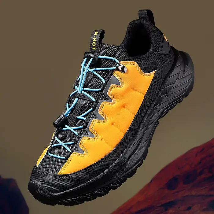 Chaussures de randonnée en plein air pour hommes, chaussures de course sur sentier, antidérapantes,