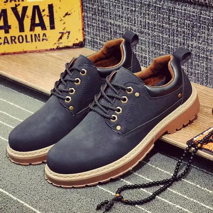 Chaussures formelles de style anglais pour hommes, bottes de rinçage coordonnantes, extérieur, imper