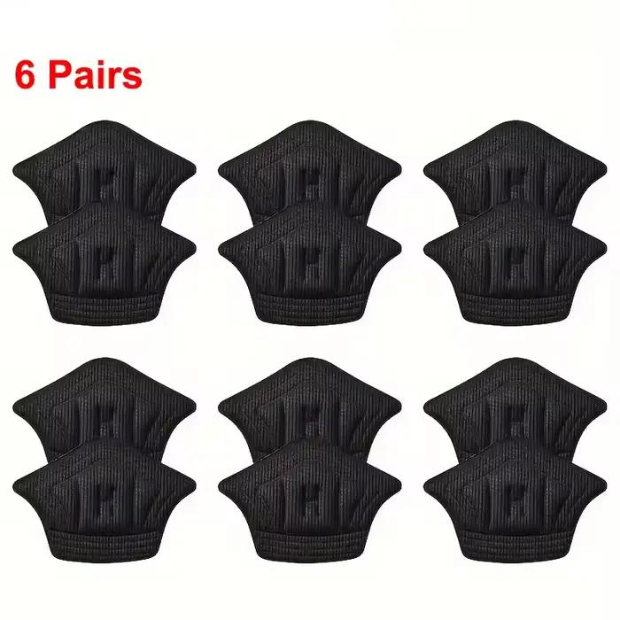 6 paires de coussinets de talon souples autocollants pour chaussures de sport, taille réglable, anti