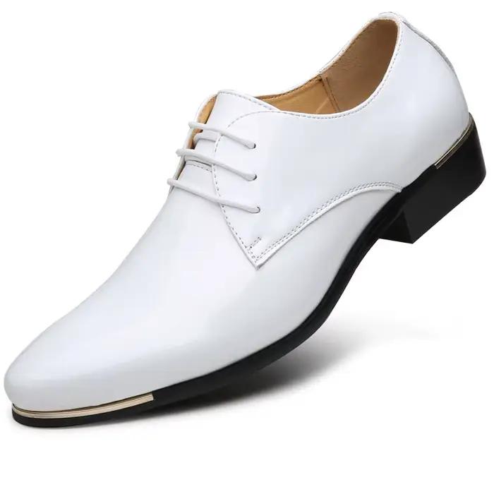 XIHAHA nouvelle mode homme en cuir printemps bout pointu chaussures hommes robe affaires chaussure d