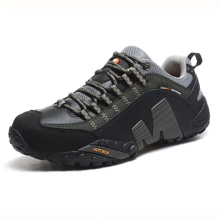 Chaussures de Trekking pour amoureux de l'extérieur, imperméables, bottes de montagne en cuir vérita