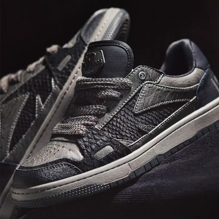 Maden printemps décontracté serpent année noir Mamba hommes baskets basses semelle plate polyvalent