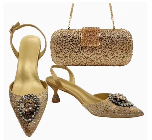 LNATISNOVA Ensemble assorti chaussures et sacs italiens 2026 – Sandales et sac de mariage bleu ciel