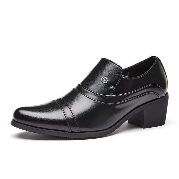 Mocassins de marque européenne en cuir de qualité supérieure pour hommes, chaussures décontractées à