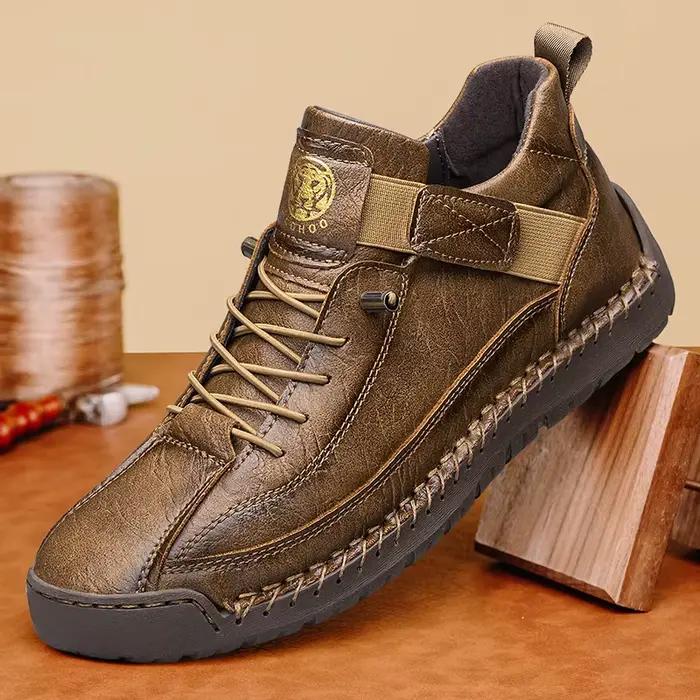 CLOHOO bottes de Sport décontractées montantes faites à la main pour hommes vêtements d'extérieur re