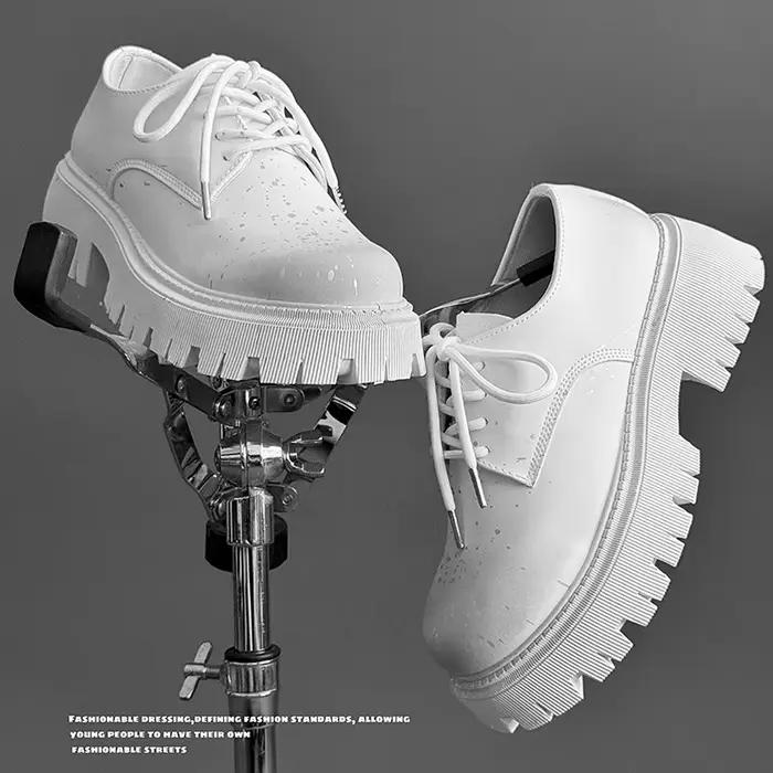 Chaussures Derby homme semelle épaisse imperméable et respirante pour toutes occasions polyvalentes