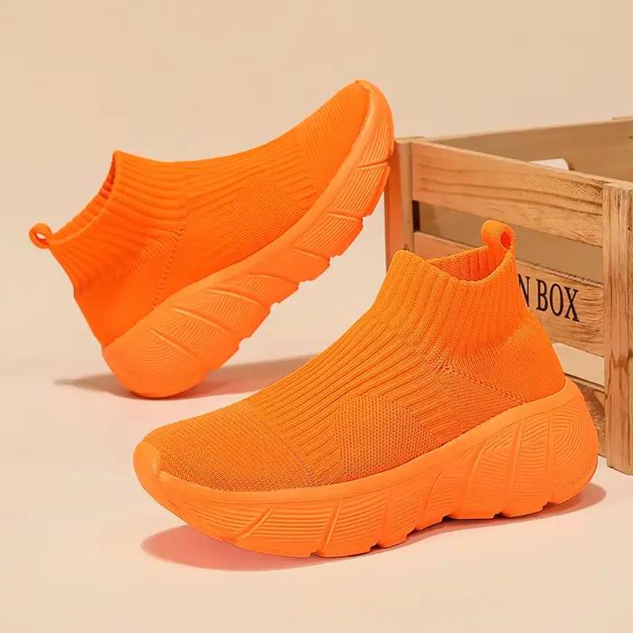 Chaussures de course à plateforme montantes pour hommes et femmes