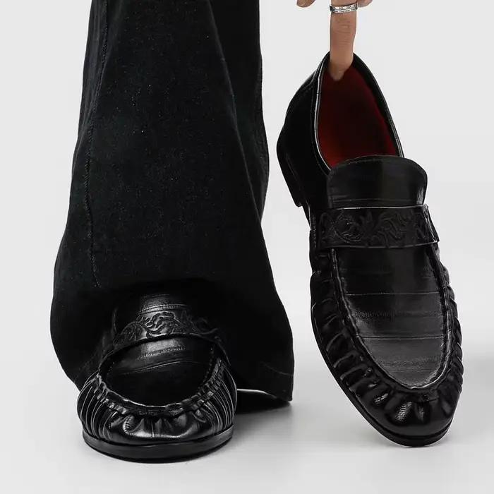 Chaussures Derby Noires pour Hommes – Style Décontracté et Professionnel