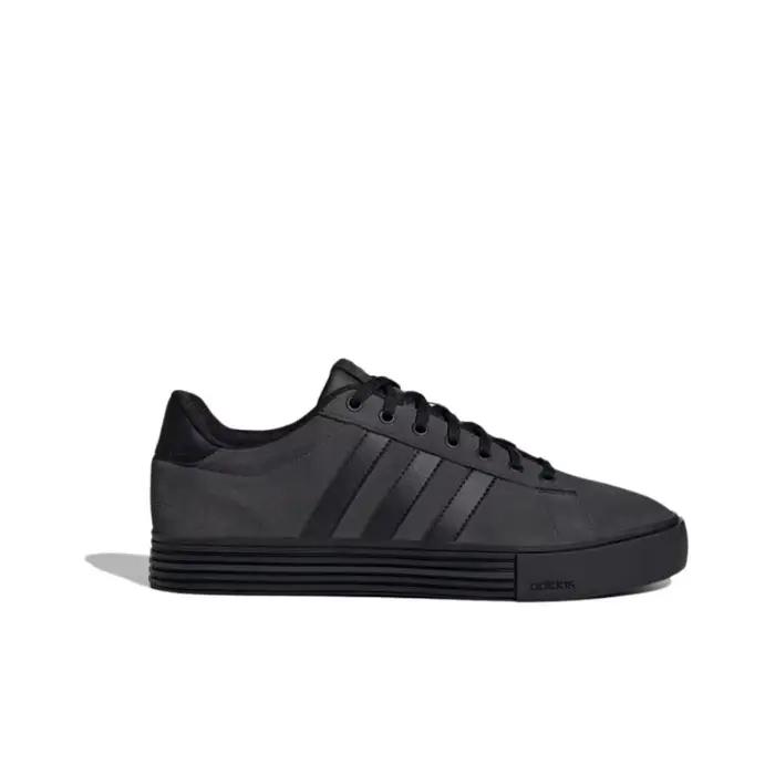 Adidas Daily 4.0 Chaussures de skateboard basses en cuir synthétique unisexe noir JI4355