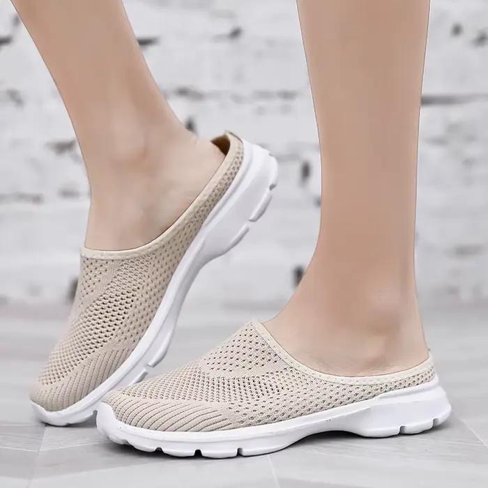 Mocassins décontractés WIENJEE en maille aérée pour homme et femme, chaussures de marche respirantes et légères pour l'été, grandes tailles disponibles