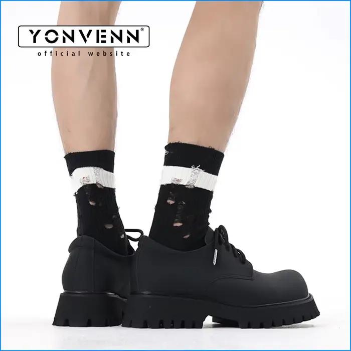 Chaussures derby à bout rond pour hommes