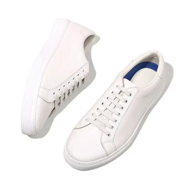 ALAIS MAE Baskets blanches en cuir pour hommes